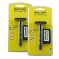 2 x Wilkinson Classic Rasierhobel + 5 Rasierklingen Ersatzklingen Rasierer Set
