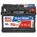 BIG Start-Stop AGM 12V 70Ah 800A/EN Autobatterie – Premium VRLA Starterbatterie für Start-Stopp-Systeme & Bremsenergie-Rückgewinnung, Wartungsfrei, Auslaufsicher, Erstausrüsterqualität