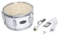 GEWA Marching Drum, Marschtrommel 12 x 7", Holzkessel weiß, inkl. Trageriemen und Schlägel