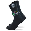 GAWILO Herren Venensocken (6 Paar) | Ohne Gummibund & ohne Naht | Venenfreundliche, blickdichte Wellness Socken | Geeignet für Diabetiker (39-42, schwarz)
