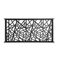 Zaunfeld "Amsterdam", Aluminium, BxH: 200 x 100 cm - schwarz