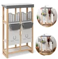 ELLA & PIET® Steckenpferd Hobby Horse Stall SHELTY aus Holz mit 2-teiliger Stalltür (Holz-Weiß)