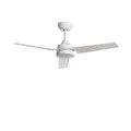 TECHBREY - Deckenventilator Vacker 105cm | DC-Motor 40W | Sehr leise & energiesparend | IP44 Schutz für Innen & Außen | Fernbedienung, Ohne Licht, Metall