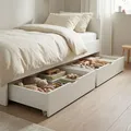 Bettkasten Schublade mit Rollen Holz Weiß Schubkasten Bett Auszug Homestyle4u