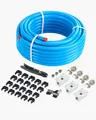 VEVOR Druckluftschlauch Set 30,48mx19,05mm HDPE/Alu-Luftleitungssystem Blau