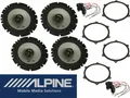 Alpine passend für Seat Ibiza 6J 2008-2015 Komplett Lautsprecher Boxen Set Tür Vorn Hinten