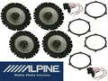Alpine passend für Seat Ibiza 6J 08-15 Lautsprecher Boxen Set Tür Vorn Hinten