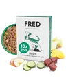 FRED Hundefutter Hirsch mit Kartoffeln 10 x 390 g I Monoprotein Nassfutter mit Muskelfleisch I Getreidefrei & hypoallergen I Mit Steckrübe & Apfel I Alleinfuttermittel für ausgewachsene Hunde