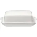 Ritzenhoff Breker Butterdose, Weiß, Keramik, 14x7x18 cm, Küchenzubehör, Vorratsbehälter, Butterdosen