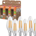 6er Osram E14 LED Kerzenlampen CLASSIC besonders effizient klar 2,2W = 40W 4000K