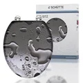SCHÜTTE WC-Sitz "Grey Steel", MDF, oval - grau
