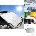 Auto Windschutzscheibenabdeckung 4 Schichten UV Schutz Winter Schnee Frost 14