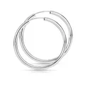 Materia 925 Silber Creolen Ohrringe 29mm - Silbercreolen 2,5mm für Damen Teenager SO-379