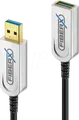 PURE FX-I650-012 - USB 10 Gb/s Glasfaser Kabel, FiberX, USB-A Stecker auf Buchse,