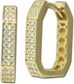 GoldDream Paar Creolen GoldDream Creole Karree Zirkonia (Creole), Creolen ca. 16mm, 333 Gelbgold - 8 Karat Karree Damen Ohrschmuck