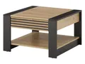 moebel-dich-auf Couchtisch FERRA (Beistelltisch, 1 Schubkasten, Stäbchenoptik), quadratisch 70x70