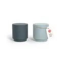 LARS NYSØM Salz und Pfefferstreuer-Set | Edelstahl Salzstreuer, Minimalistisches Design Gewürzstreuer, leicht nachfüllbar (Blue)