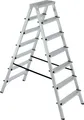 Alu-Klappleiter Doppelleiter Bockleiter Malerleiter Leiter 2x7 Stufen, Arbeitshöhe bis 3515 mm