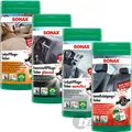 SONAX PFLEGETÜCHER-SET REINIGUNGSTÜCHER INNENRAUM COCKPIT KUNSTSTOFF LEDER