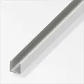 alfer U-Profil 18,9 x 18 x 2000 mm silber Profil Aluminiumprofil U Schiene