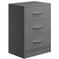 DeubaXXL DE Nachttisch Eloise Anthrazit 54x39x28cm mit LED 109457