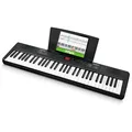 Alesis Melody 61 Keyboard Piano für Einsteiger mit 61 Tasten, Lautsprechern, Tablet-/Notenablage, ohne Zubehör, 300 Sounds und Musiklektionen