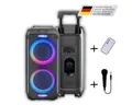 fontastic Fontastic ZEAL 600 Bluetooth Partybox Lautsprecher mit LED & Karaoke Bluetooth-Lautsprecher (60 W)