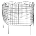 Teichzaun-Set 11-teilig 71x79cm 6x6cm Schwarz