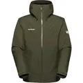 Mammut Convey 3 in 1 HS Hooded Jacket Herren Outdoor Jacke Wanderjacke Kopie : M - Grün - M