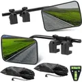 Caravanspiegel 2er Set 120×180 mm – Universal Aufsatzspiegel mit Gummiriemen