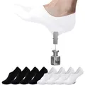 8 Paar Unsichtbare Sneaker Socken mit Rutschfesten Silikonstreifen Damen