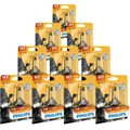 10x Philips Vision H7 Halogen bis zu 30% mehr Licht 55W 12V Autolampen