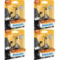 4x Philips Vision H7 Halogen bis zu 30% mehr Licht 55W 12V Autolampen Glühlampen