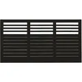 Sichtschutzzaun Decora Nadelholz Schwarz 180 cm x 95 cm