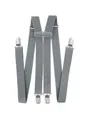 axy Hosenträger Herren Hosenträger 4 Stabile Clips H-Form 2,5cm Breit verstellbar und elastisch 120cm Lang