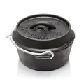 Petromax Feuertopf ft1-t Dutch Oven Gusseisen Gusstopf 0,93L Henkel planer Boden
