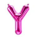 Folienballons Buchstaben Pink - 40/80/100 cm für Geburtstag Hochzeit Party Dekoration Happy Birthday JGA Geschenk Luftballon Abschluss Riesenballon ABI groß XXL klein mini Rosa Mädchen (40 cm - Y)