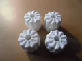 Lego 4x Rad Reifen Hartplastik klein 6118 weiß ew4