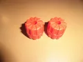 Lego 2x Rad Reifen Hartplastik klein 6118 rot ern8