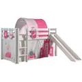 58aufmkessel Hochbett, Weiß, Magenta, Holz, 90x200 cm, Kinder- & Jugendzimmer, Kindermöbel, Kinderbetten, Hochbetten