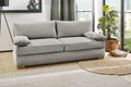 Schlafsofa JOCKENHÖFER GRUPPE "Derby, B: 201 cm, Liegefl. 160x200 cm, Dauerschläfer", grau (mittelgrau), B:201cm T:110cm