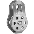 ALPIDEX Seilrolle Umlenkrolle 22 kN - Fix Pulley Flaschenzug - geeignet für Textilseile bis 13 mm Durchmesser - EN12278, Farbe:Silber