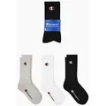 Champion Tennissocken 3 Pack Crew Socks (3-Paar) für sportive Aktivitäten, sportlicher Stil, elastische Passform grau 43-46