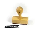 Frau WUNDERVoll Stempel Stempel - Einladung - aus Holz, Schrift-/ Motivgröße: 5,8 x 1,3 cm