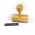 Frau Wundervoll Stempel Einladung aus Holz Schrift-/ Motivgröße: 5,8 x 1,3 cm