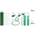 4-Eckgeflecht Set ALBERTS Maschenweite 60 mm zum Einbetonieren 15 x 2 m grün - Grün