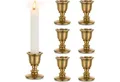 LuxusKollektion Kerzenständer Kerzenständer Stabkerzenhalter Messing 6er Vintage 6 Messing