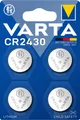 Varta Batterie Lithium, Knopfzelle, CR2430, 3V Electronics, Retail Blister (4-Pack)