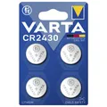 Varta CR2430 Batterie 4 Stück Knopfzelle 3V CR 2430 (6430) 4er Blister