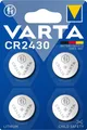 4 x Varta CR2430 Lithium Knopfzelle DL 2430 300mAh ø24,5x3,0mm Auto 3V 1 x 4er